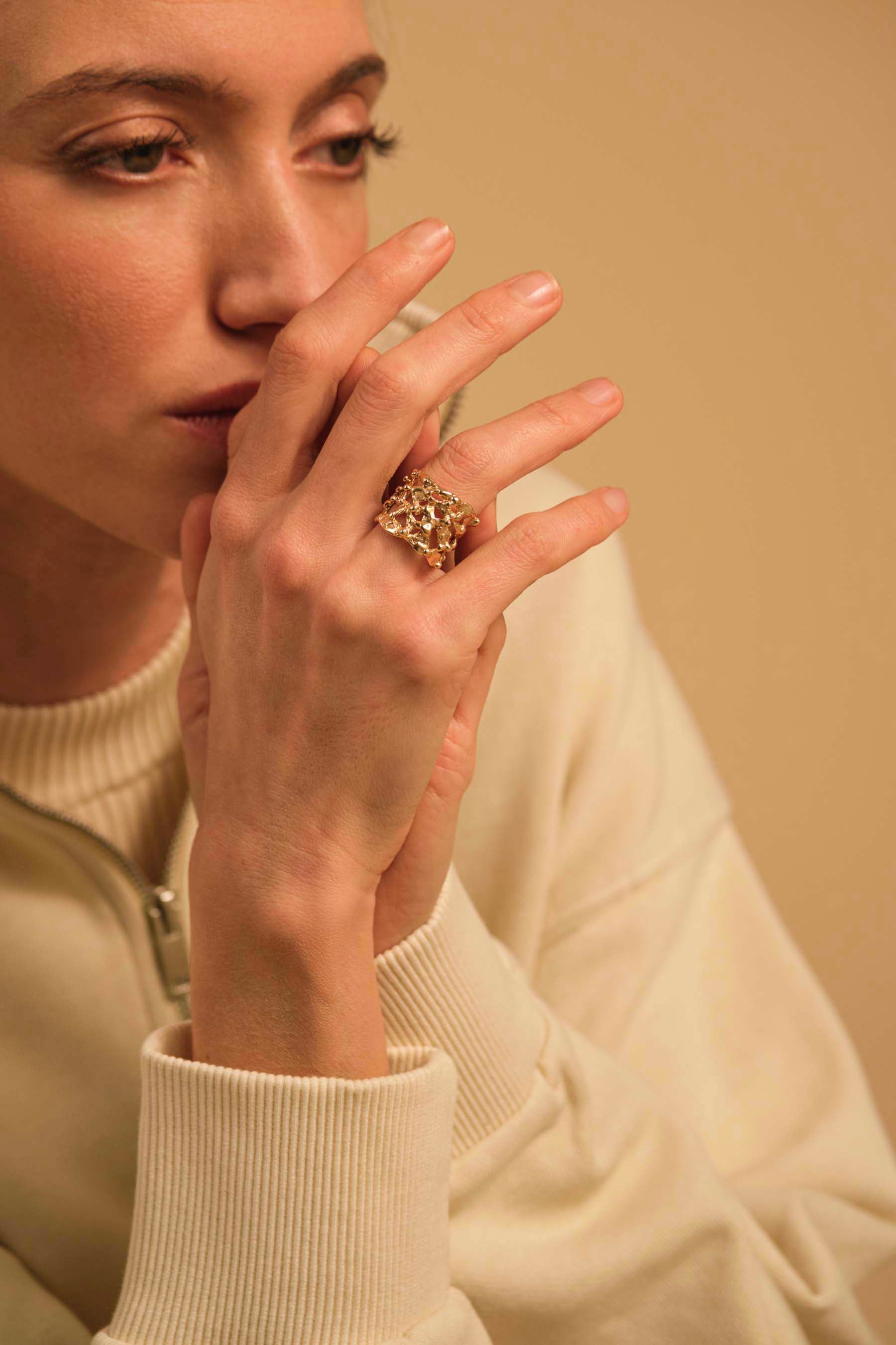 Anelli - Pebbles Ring - Giulia Barela Jewelry | Gioielli eleganti e particolari fatti in Italia