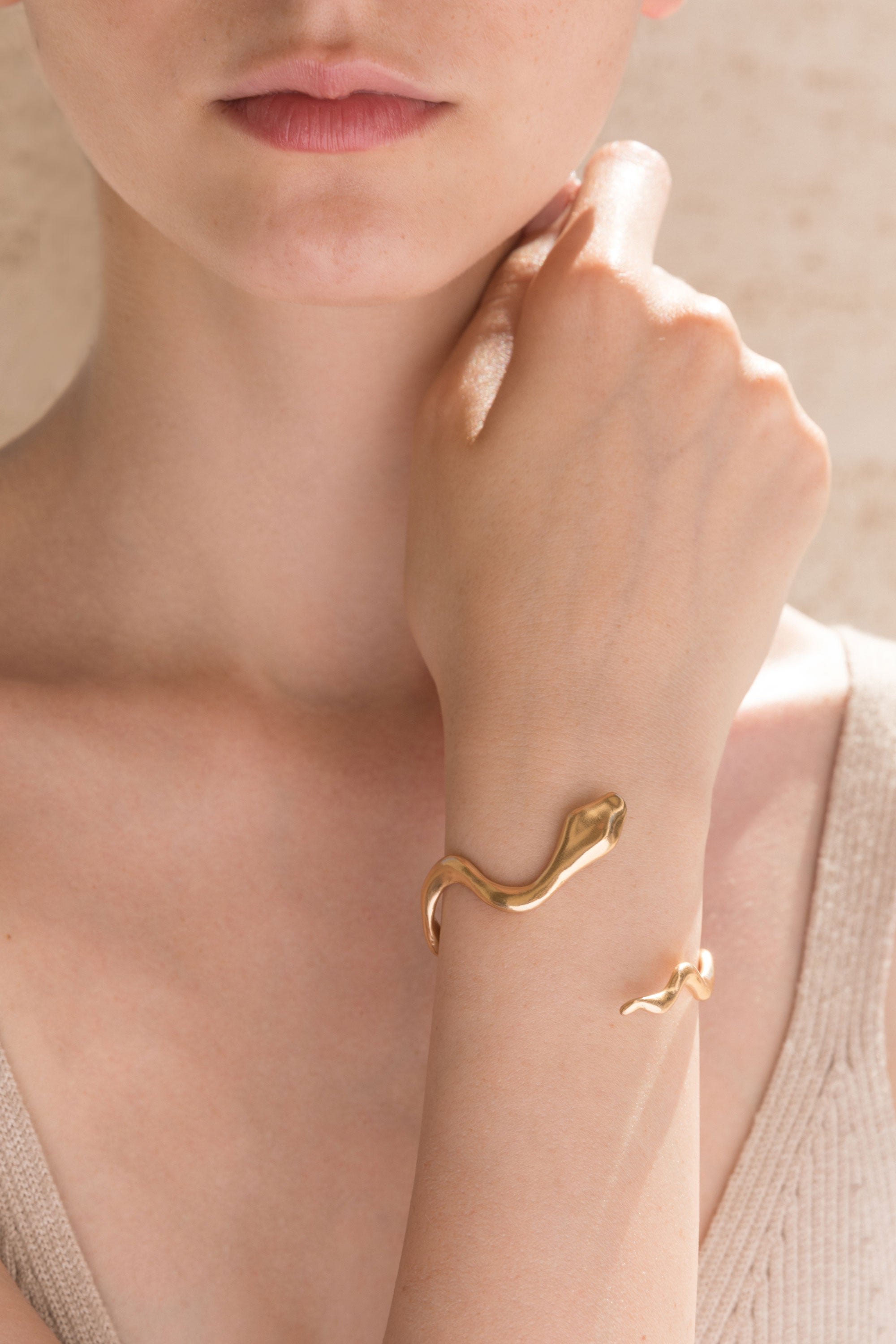 snake-shaped cuff bracelet