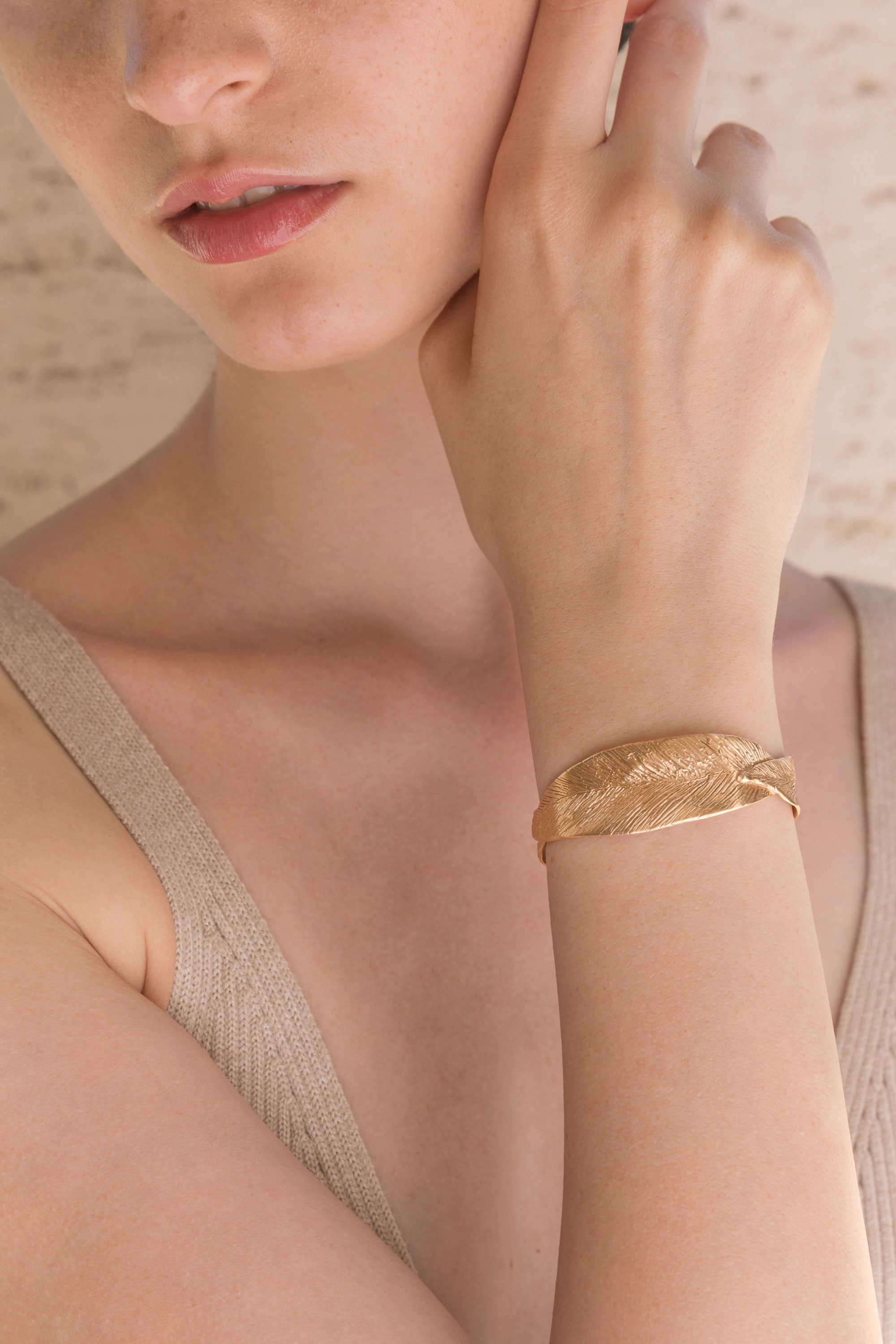 Bracciali - Leaves Single Bracelet - Giulia Barela Jewelry | Gioielli eleganti e particolari fatti in Italia