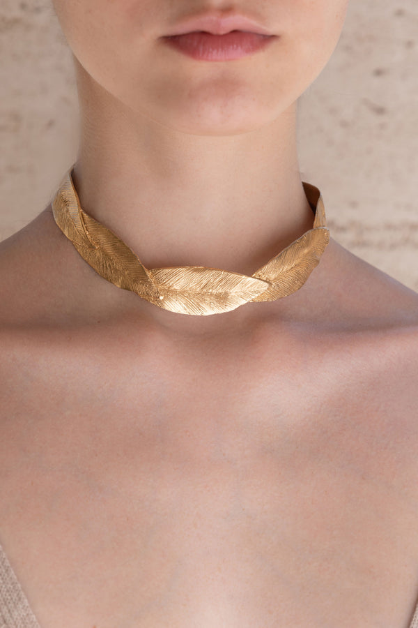 Collane - Leaves Collar - Giulia Barela Jewelry | Gioielli eleganti e particolari fatti in Italia