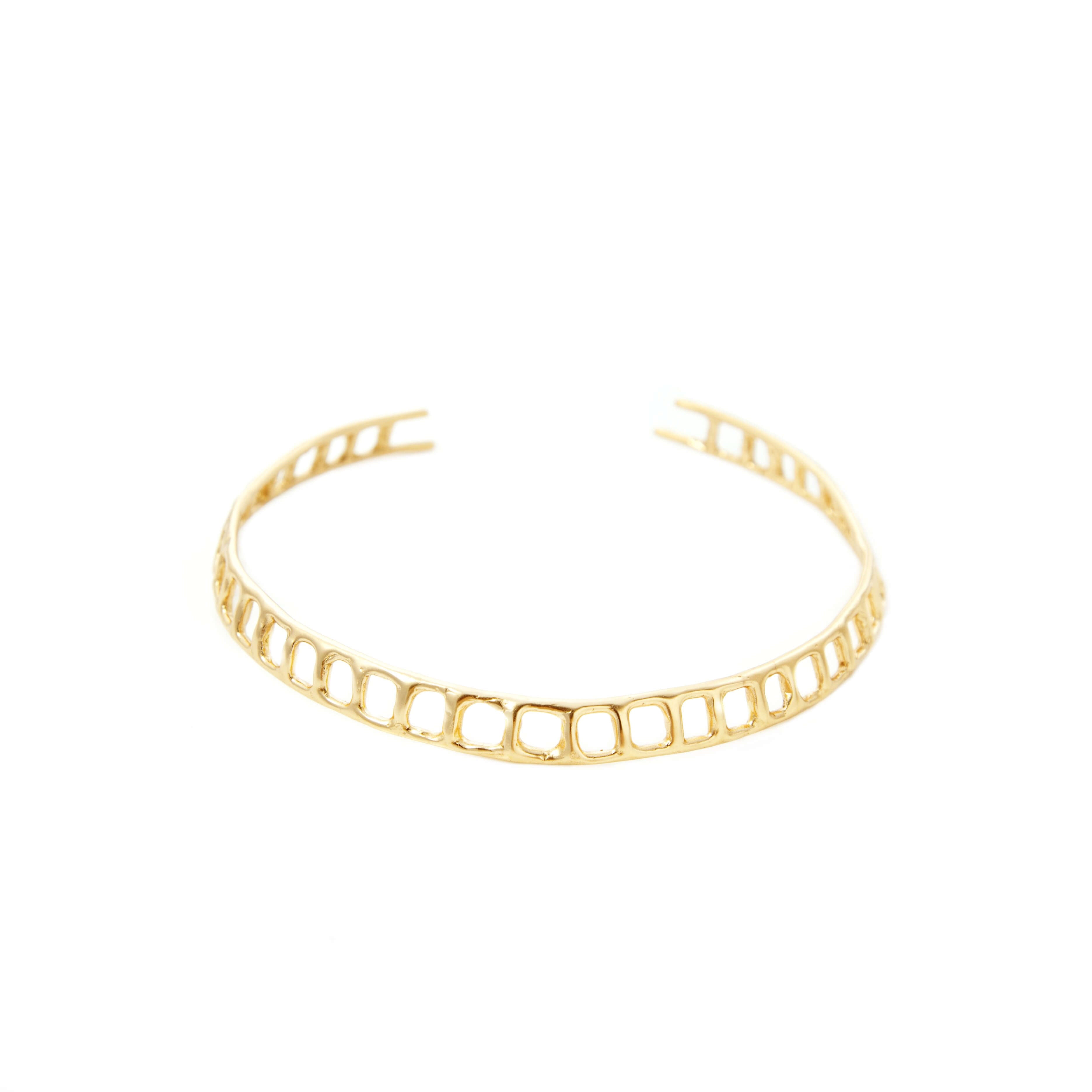 Animo Necklace - Giulia Barela Gioielli/Jewelry | Choker dorato regolabile | Collana rigida regolabile di Giulia Barela Jewelry