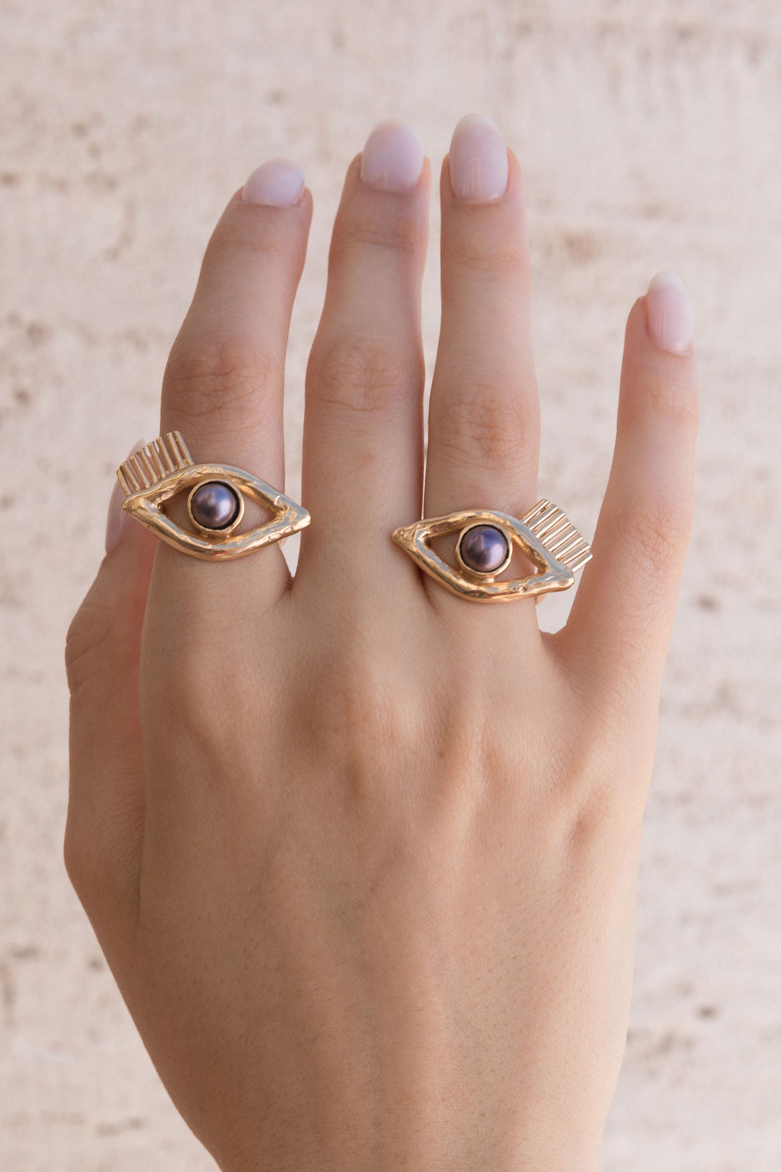 Anelli - Eyes Ring - Giulia Barela Jewelry | Gioielli eleganti e particolari fatti in Italia
