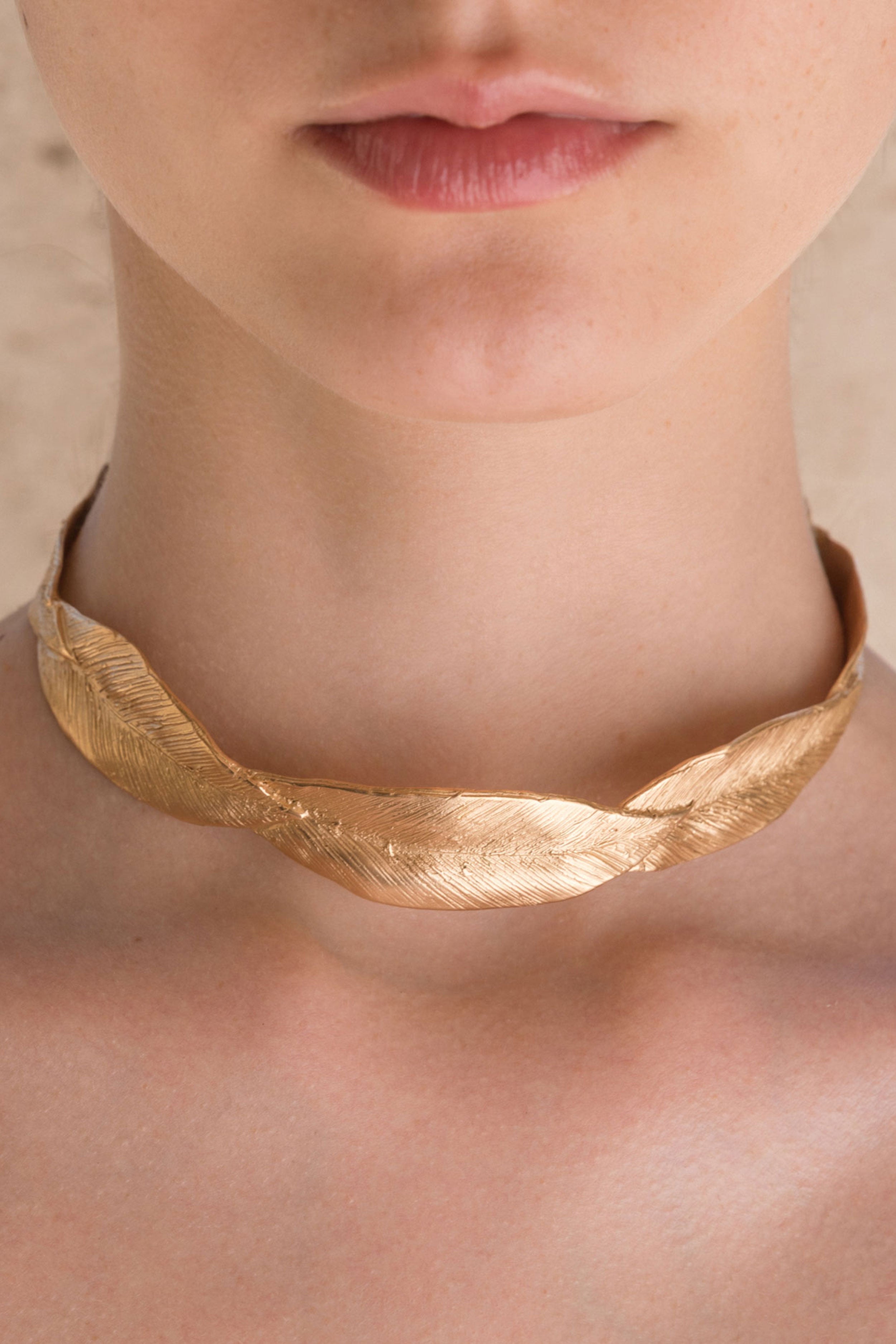 Collane - Leaves Choker - Giulia Barela Jewelry | Gioielli eleganti e particolari fatti in Italia