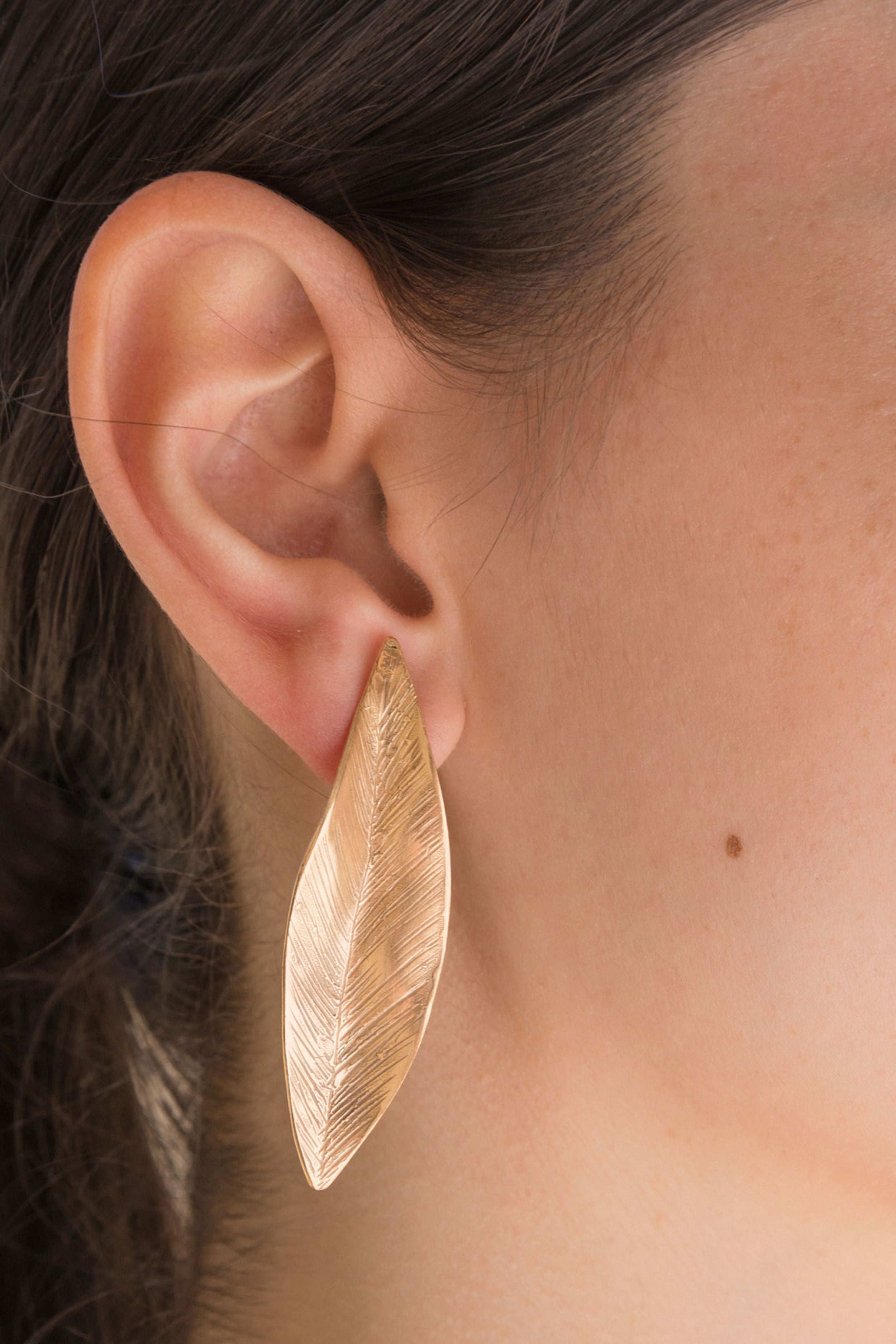 Orecchini - Leaves Small Earrings - Giulia Barela Jewelry | Gioielli eleganti e particolari fatti in Italia