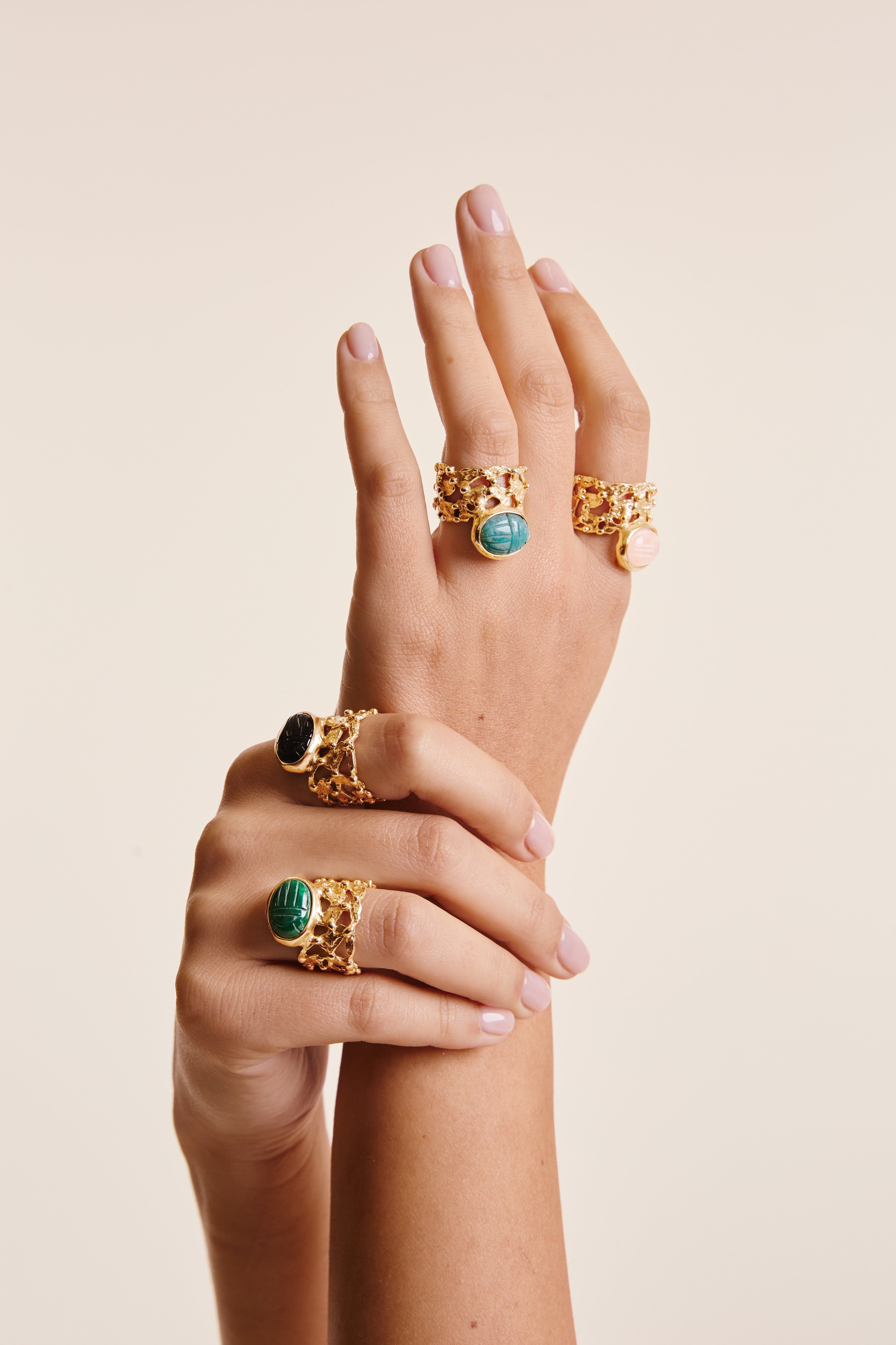 Anello Pebbles Khepri