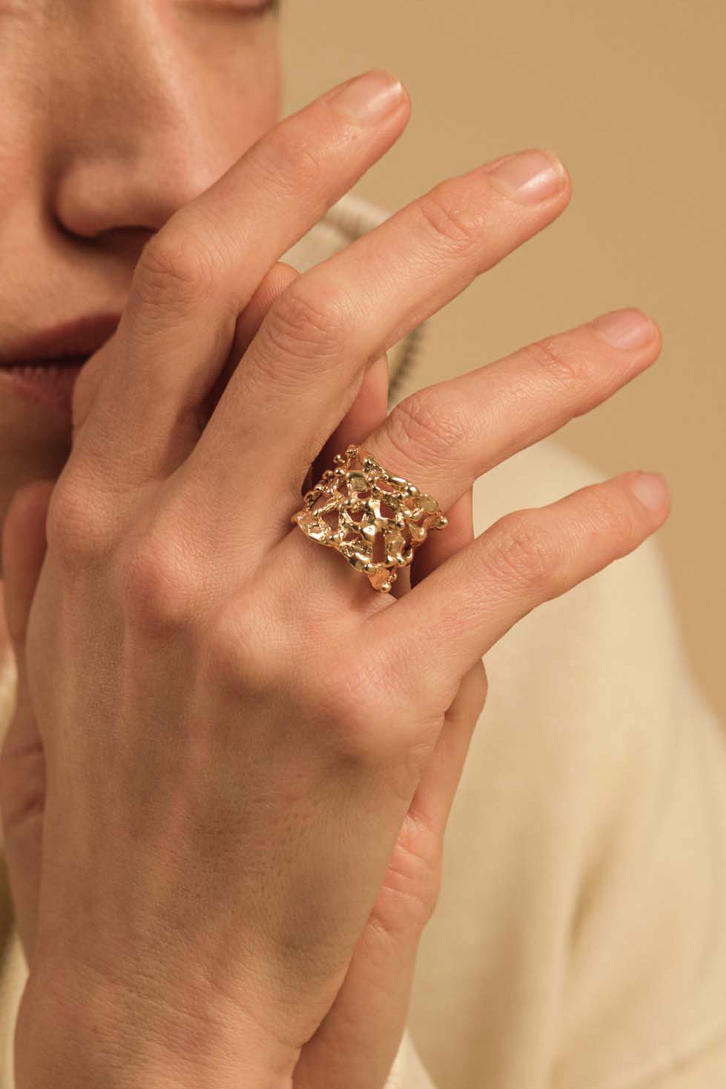 Anelli - Pebbles Ring - Giulia Barela Jewelry | Gioielli eleganti e particolari fatti in Italia