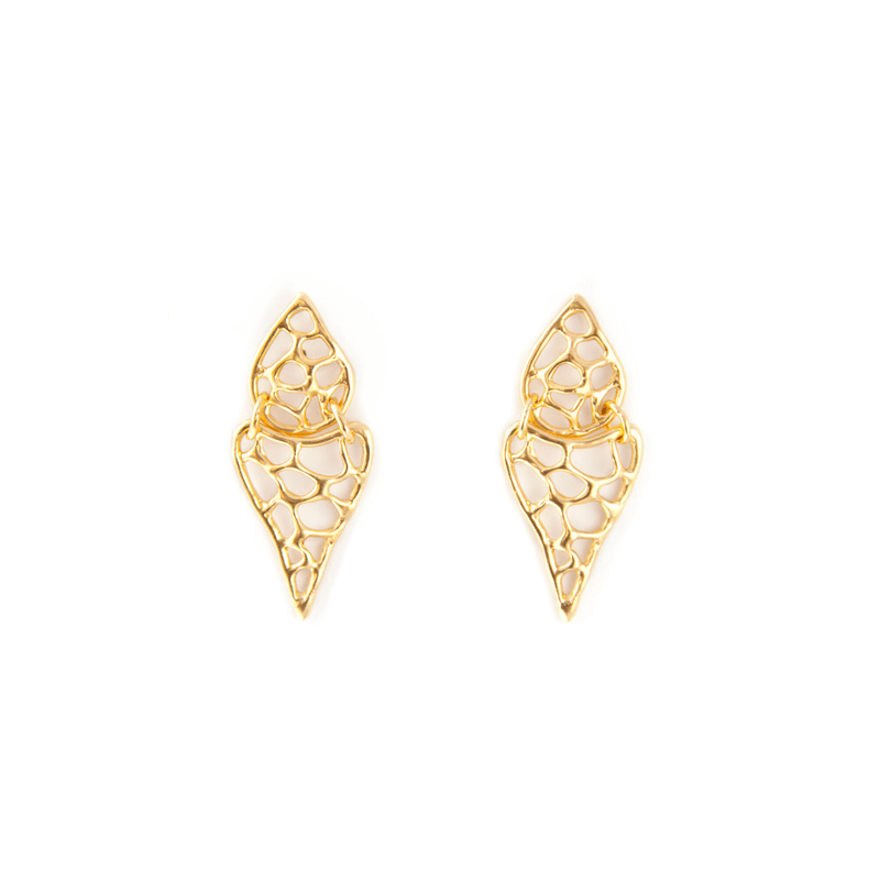 Drop Earrings - Giulia Barela Gioielli/Jewlery | delicate raindrop earrings handmade by Giulia Barela Jewelry | Jewelry inspired by long-distance journeys of a fascinating land, Africa.
