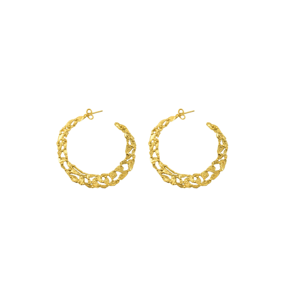 Pebbles Hoop Earrings - Giulia Barela Gioielli/Jewlery