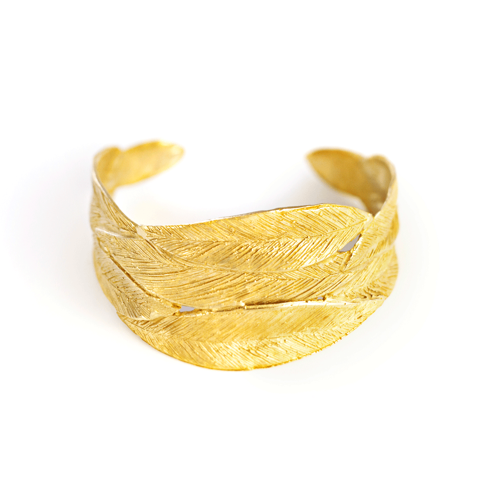 Cuff Leaves Bracelet - Giulia Barela Gioielli/Jewlery