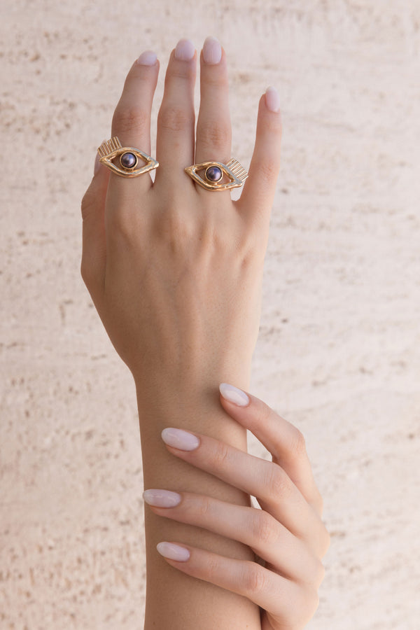 Anelli - Eyes Ring - Giulia Barela Jewelry | Gioielli eleganti e particolari fatti in Italia