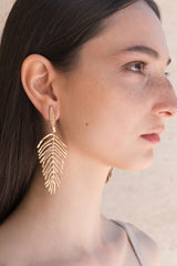 Orecchini - Piuma Earrings - Giulia Barela Jewelry | Gioielli eleganti e particolari fatti in Italia