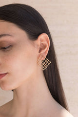 Orecchini - Canvas Earrings - Giulia Barela Jewelry | Gioielli eleganti e particolari fatti in Italia