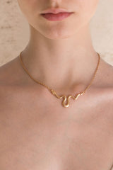 Collane - Ribbon Necklace Small - Giulia Barela Jewelry | Gioielli eleganti e particolari fatti in Italia