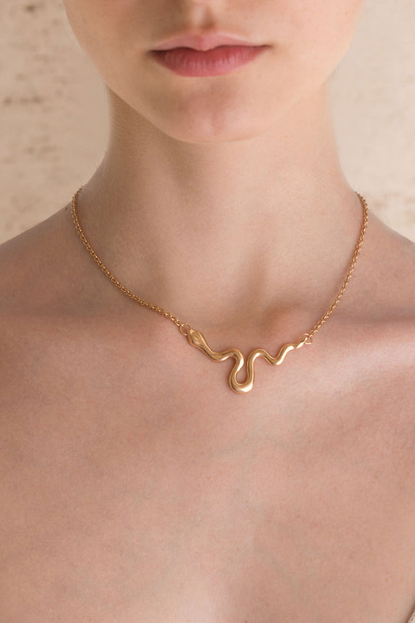 Collane - Ribbon Necklace Small - Giulia Barela Jewelry | Gioielli eleganti e particolari fatti in Italia