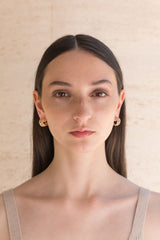 Orecchini - Pebbles Hoop Small Earrings - Giulia Barela Jewelry | Gioielli eleganti e particolari fatti in Italia