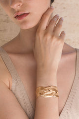 Bracciali - Leaves Double Bracelet - Giulia Barela Jewelry | Gioielli eleganti e particolari fatti in Italia
