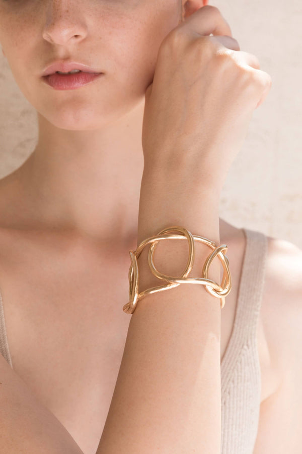 Bracciali - Knot Big Cuff - Giulia Barela Jewelry | Gioielli eleganti e particolari fatti in Italia