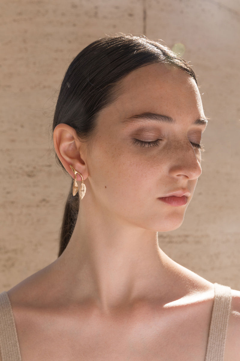 Orecchini - Mobile Medium Leaves Earrings - Giulia Barela Jewelry | Gioielli eleganti e particolari fatti in Italia