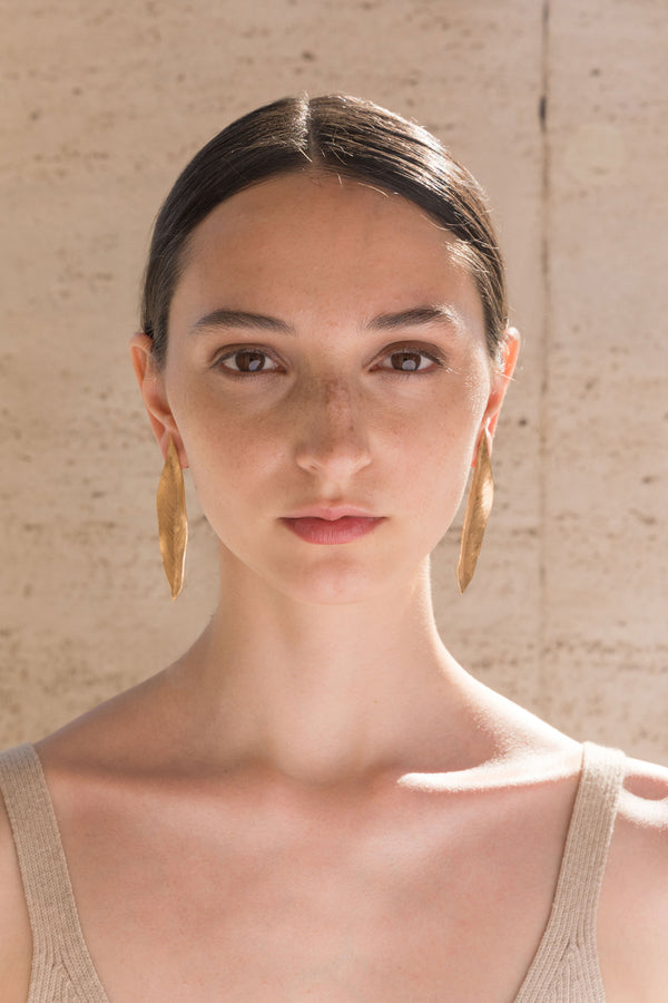 Orecchini - Leaves Medium Earrings - Giulia Barela Jewelry | Gioielli eleganti e particolari fatti in Italia