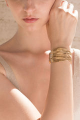 Bracciali - Leaves Triple Bracelet - Giulia Barela Jewelry | Gioielli eleganti e particolari fatti in Italia