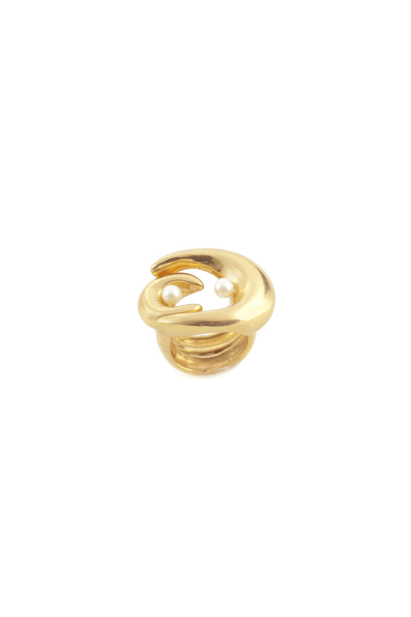 Anelli - Brancusi Double Ring - Giulia Barela Jewelry | Gioielli eleganti e particolari fatti in Italia