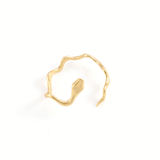 Snake's coil cuff bracelet | A cuff bracelet with the shape of a snake | Giulia Barela Jewelry