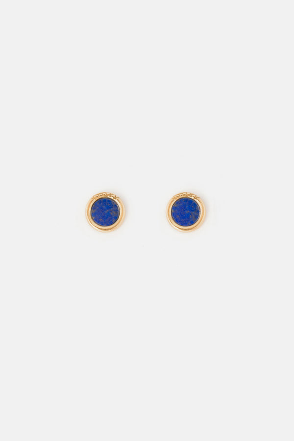 Uroboro Stone Earrings Lapis