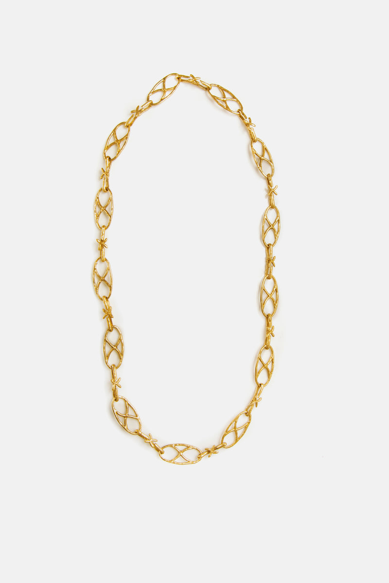 Gold Necklace designed by Giulia Barela 
