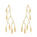 Orecchini - Mobile Large Leaves Earrings - Giulia Barela Jewelry | Gioielli eleganti e particolari fatti in Italia fagnani belve francesca foglia rami